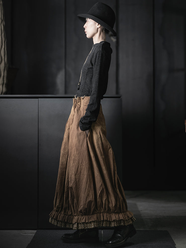 COMMUNS<br>WOMENS SKIRT / Caramel Dyeing