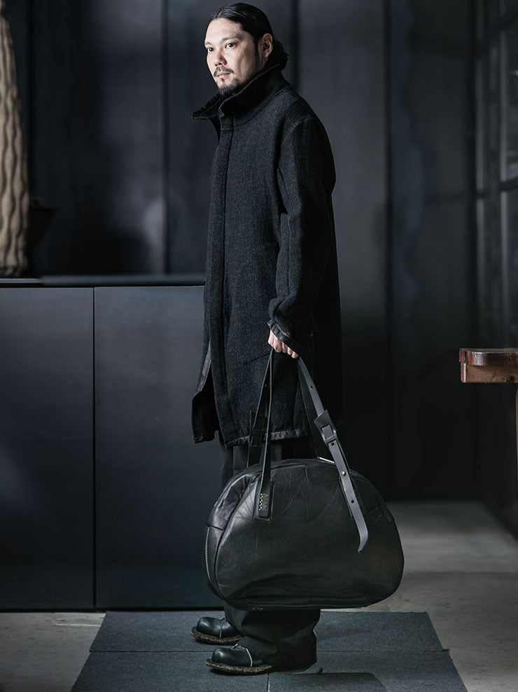 ISAAC SELLAM EXPERIENCE<br> Bonded Leather Bag / NOIR - 24th of August Exclusive