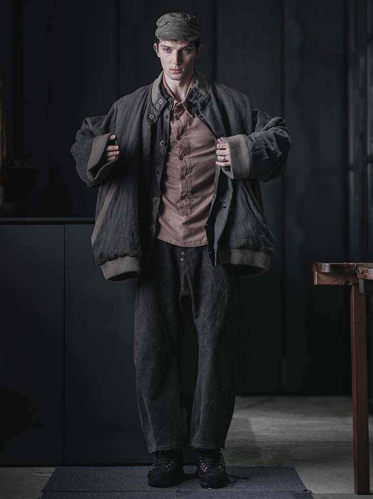 EVAN SCOTT MONROE<br>Bellow Trousers / Sumi Ink, Charcoal