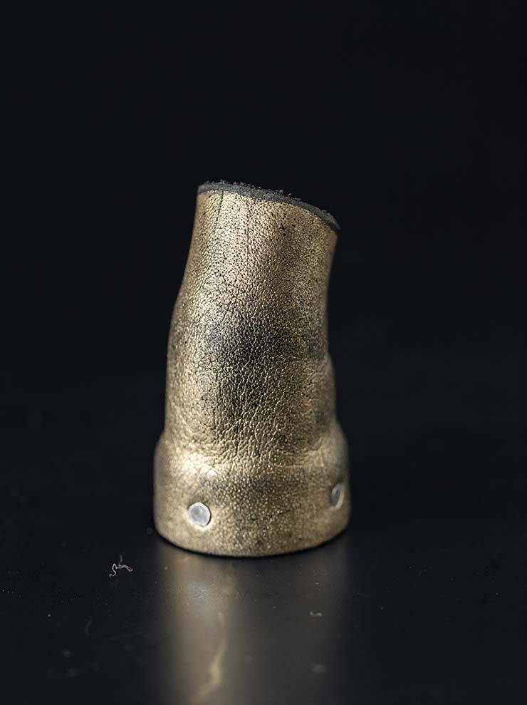 DETAJ<br>LEATHER RING / GOLD