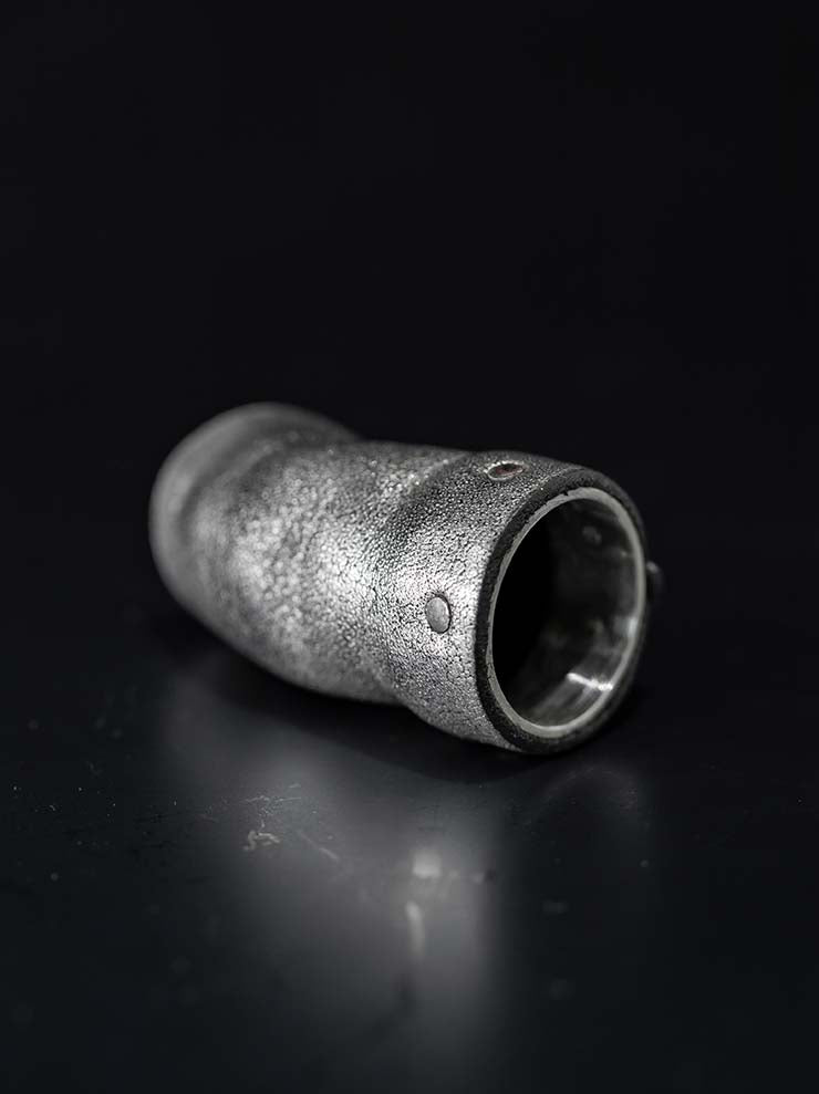 DETAJ<br>LEATHER RING / SILVER