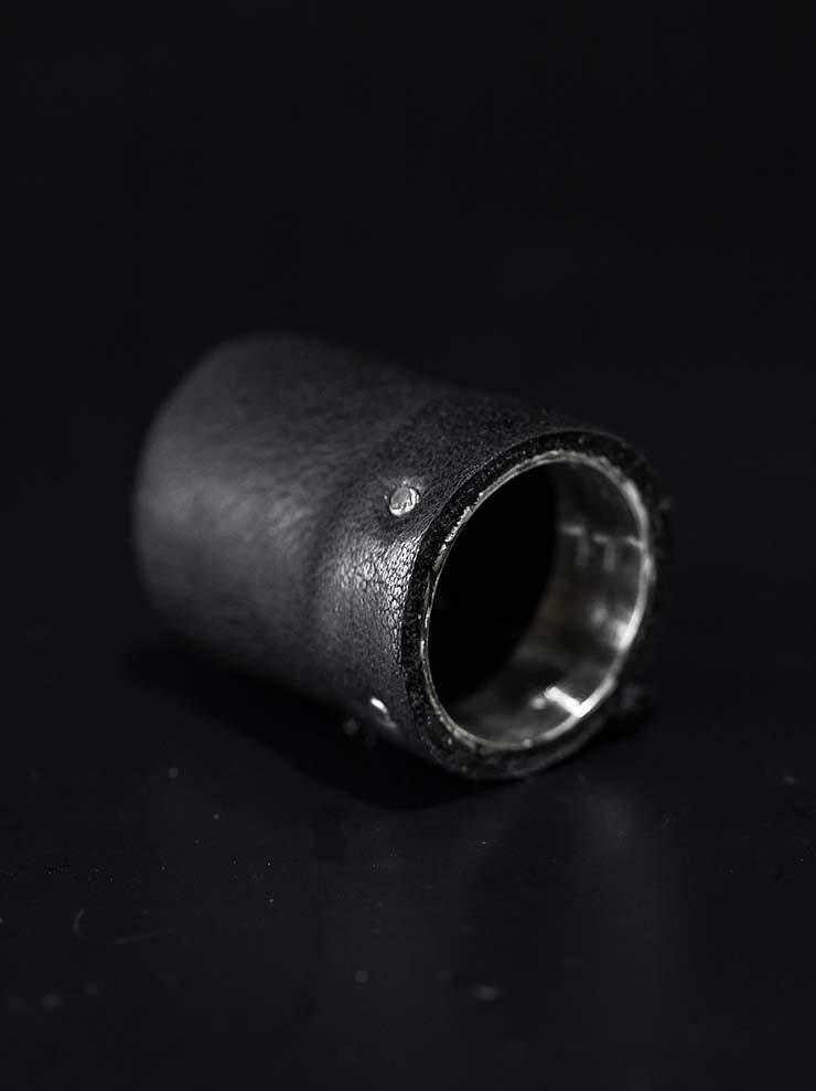 DETAJ<br>LEATHER RING / BLACK