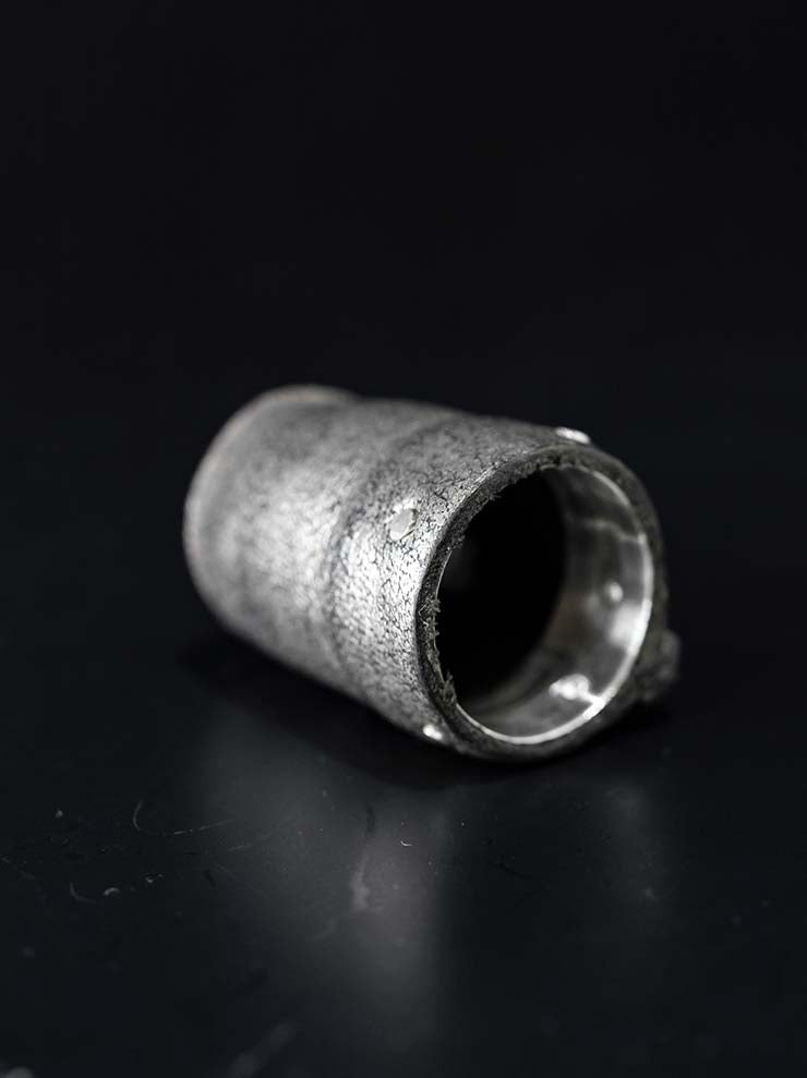 DETAJ<br>LEATHER RING / SILVER