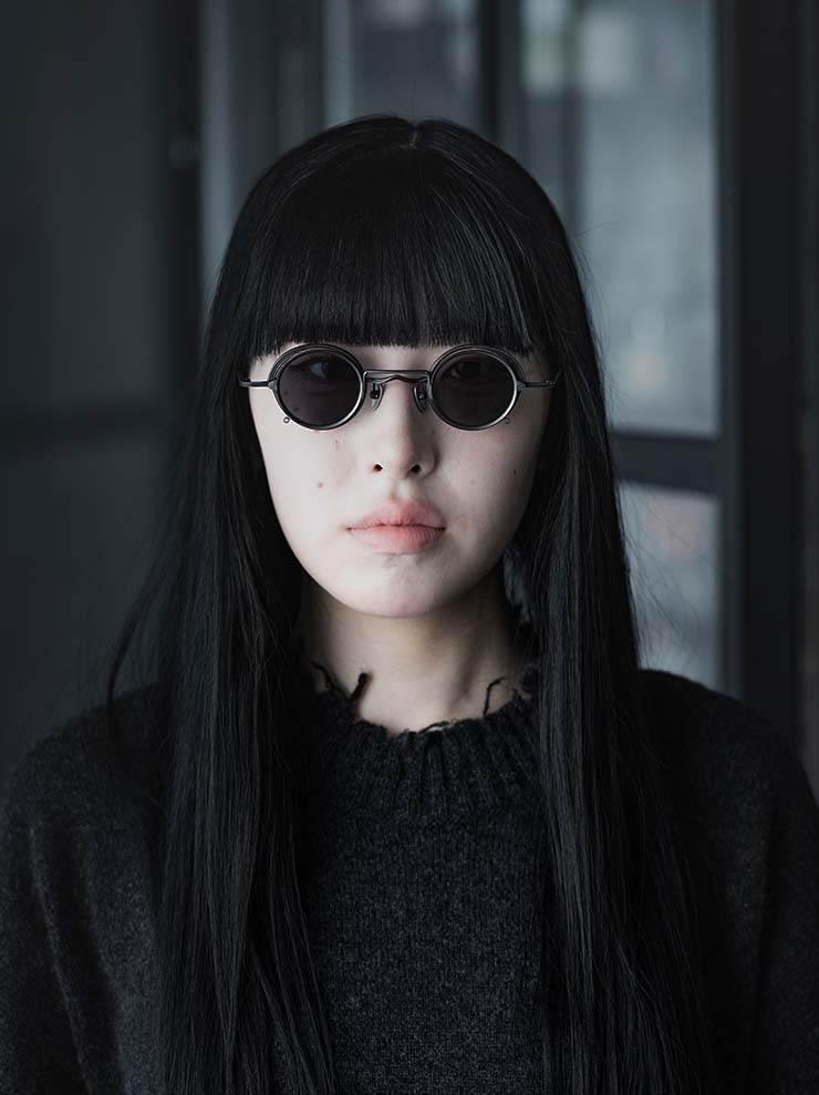 RIGARDS × ZIGGY CHEN<br> TITANIUM FRAME SUNGLASSES / VINTAGE BLACK FRAME x BLACK CLIP / RG1008ZC