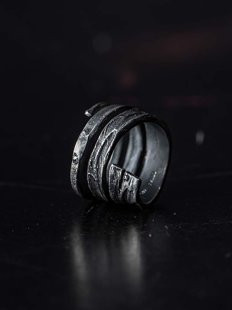DETAJ <br>SILVER RING / WING-R01
