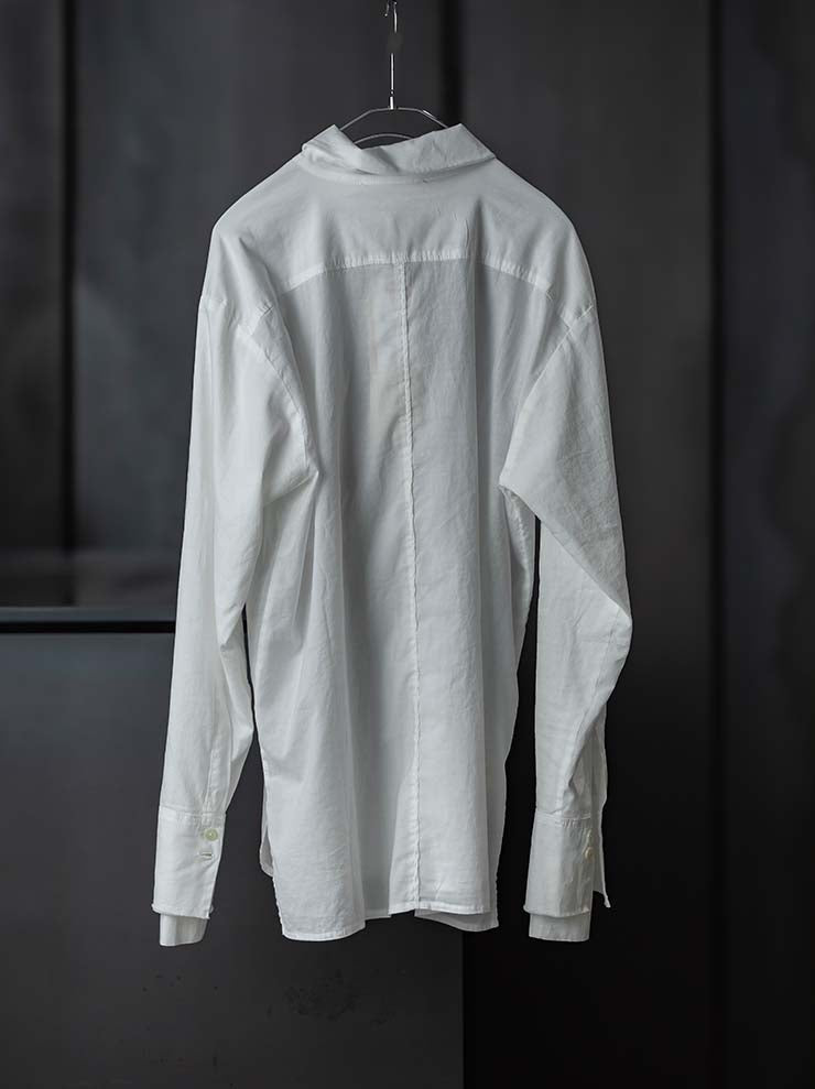 TOTUM<br>WOMENS ダブルレイヤーカフシャツ / WHITE