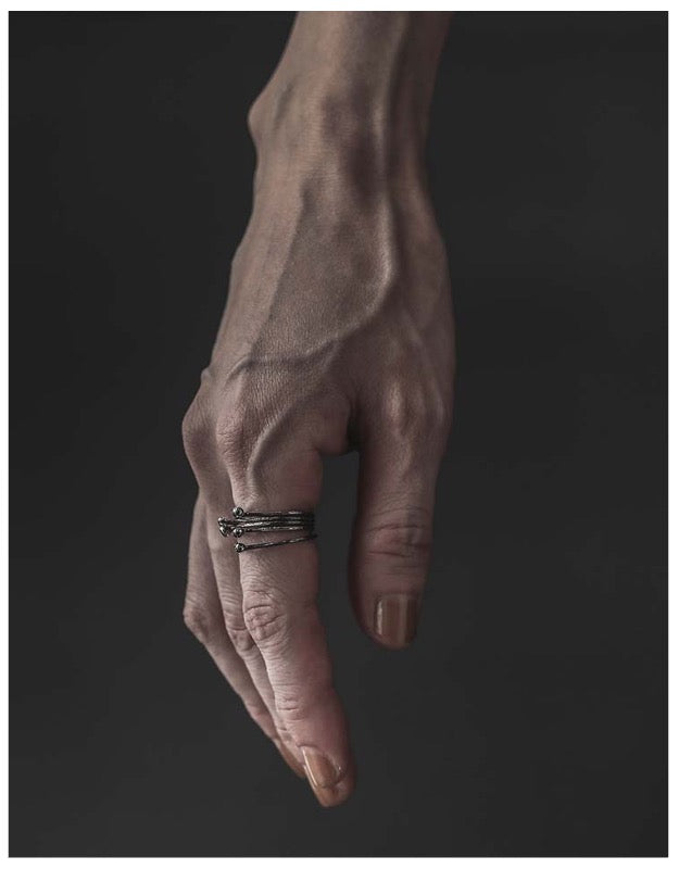 DETAJ <br>SEED SILVER RING / SEED-S-C