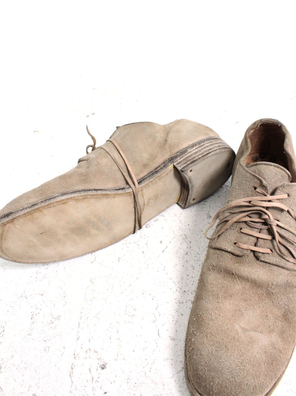 GUIDI<br> Men's Donkey Reverse Derby Shoes / 1003T