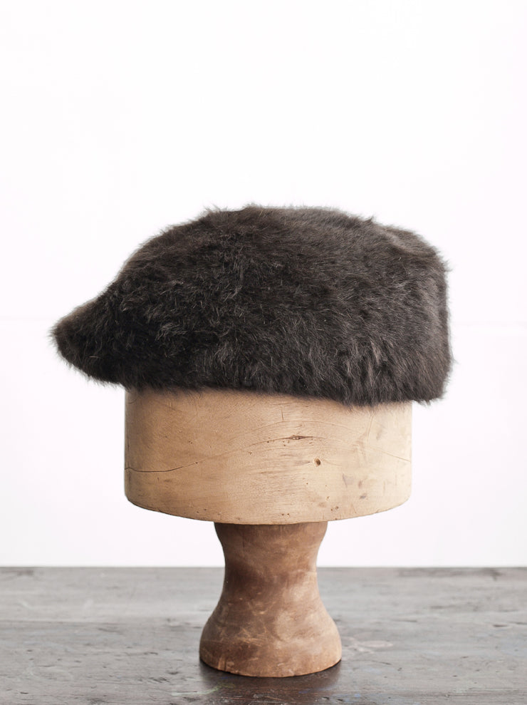 HORISAKI <br>RHBIB000PLPP Vintage Rabbit Fur Felt Hat BROWN