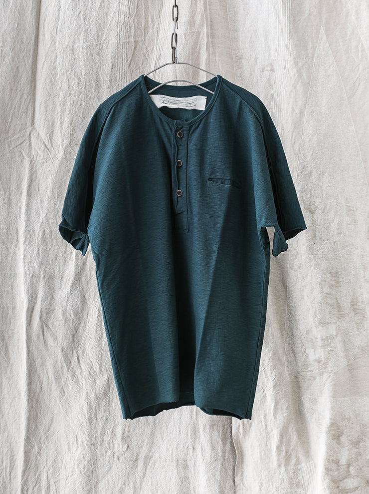 individual sentiments<br> UNISEX button T-shirt INDIGO&amp;MUSTARD(248 limited color)