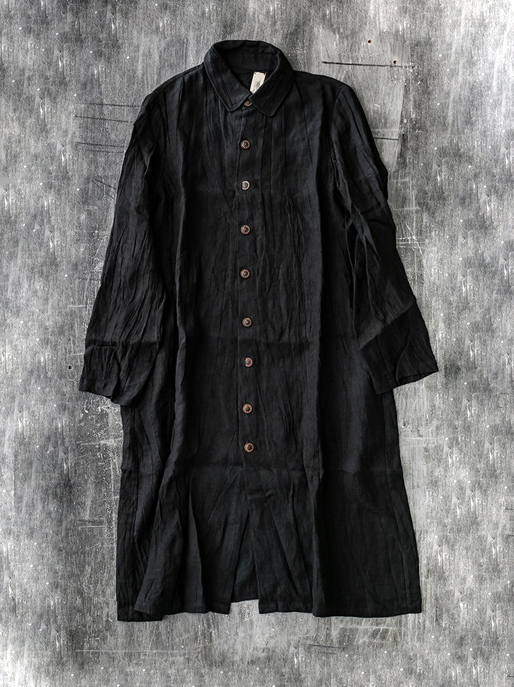 THE BACKWARD VENDOR<br> UNISEX picker dress / BLACK