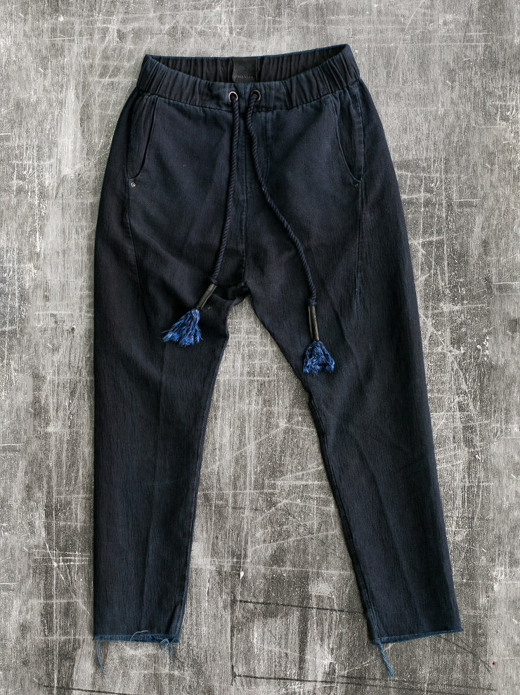MATiAS<br> Italian cotton wool blend indigo trousers