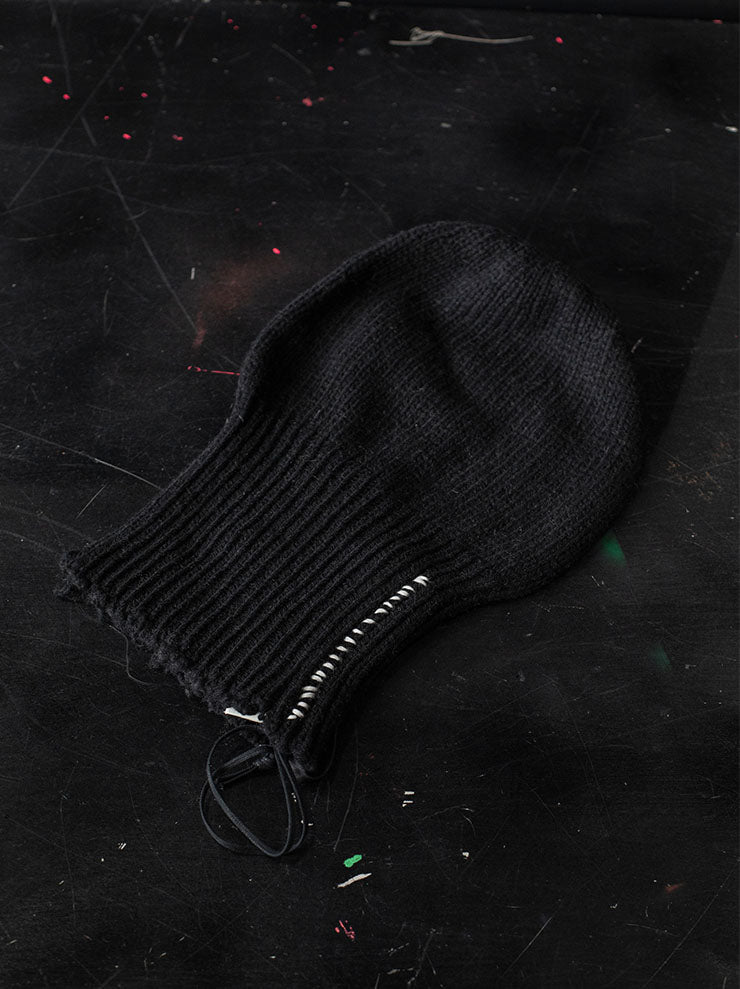 s°n / serien°umerica<br> Knit cap / BLACK