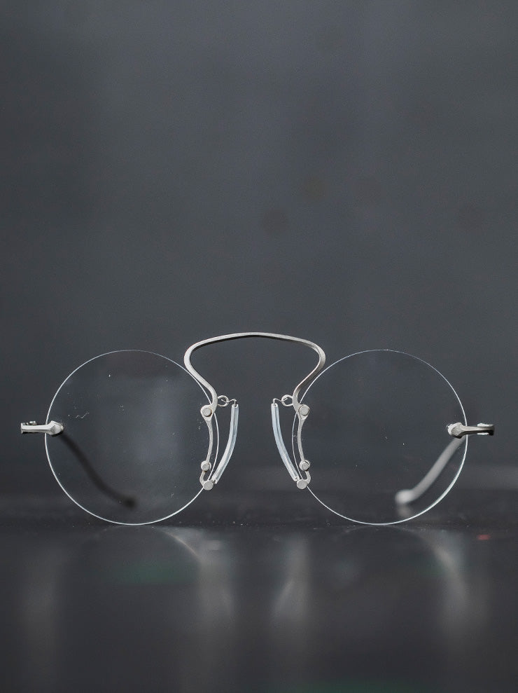 RIGARDS × UMA WANG<br> STAINLESS STEEL frame sunglasses / VINTAGE SILVER / RG00UW9