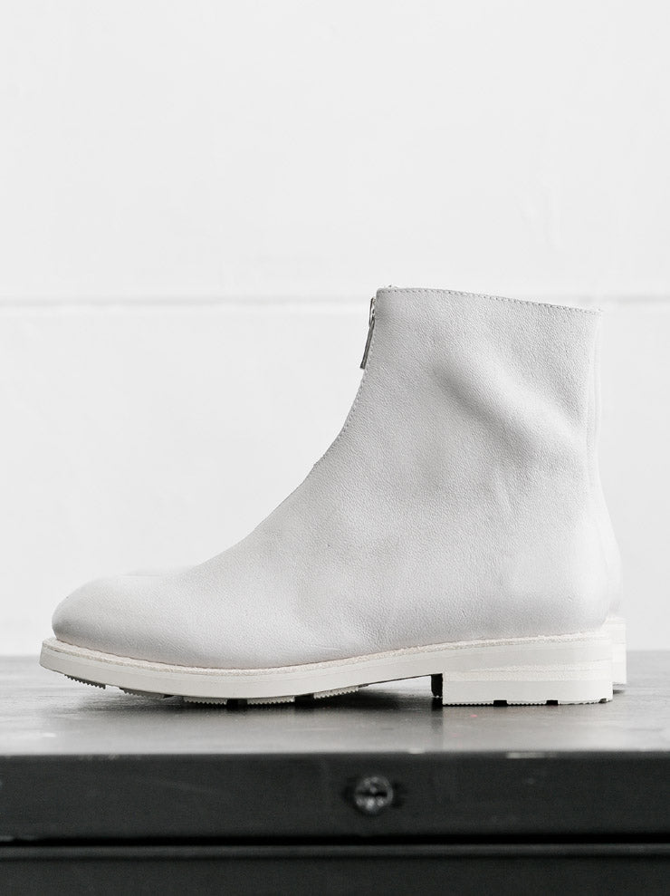 the last conspiracy<br> GNA-Women's Low Zip Boots OFF WHITE