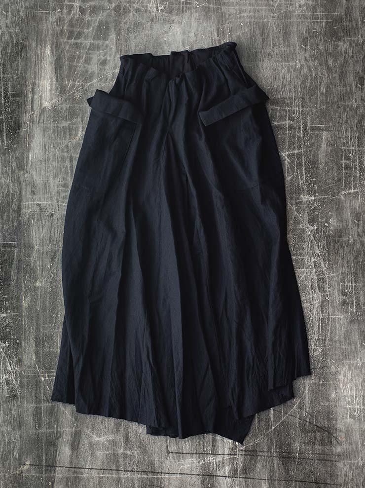 ATELIER SUPPAN<br> WOMENS Blue wool front pocket skirt