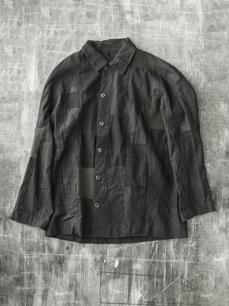 ATELIER SUPPAN<br> MENS patchwork shirt jacket