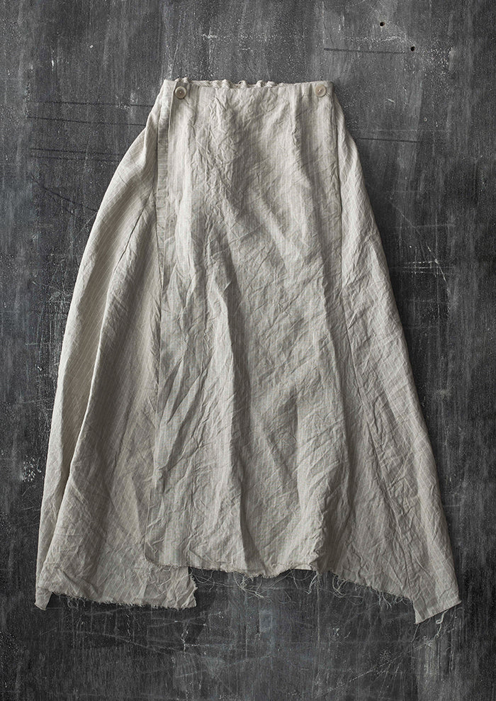 ATELIER SUPPAN<br> WOMENS Heavy Linen Skirt