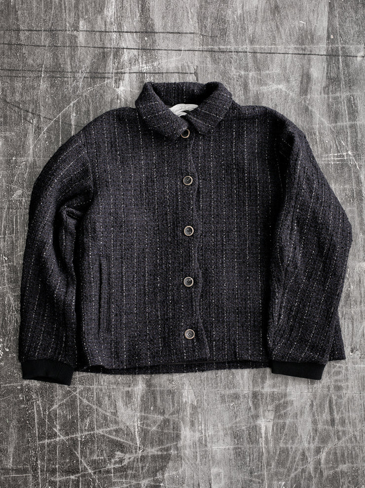 individual sentiments<br> Tweed jacket NAVY BLACK