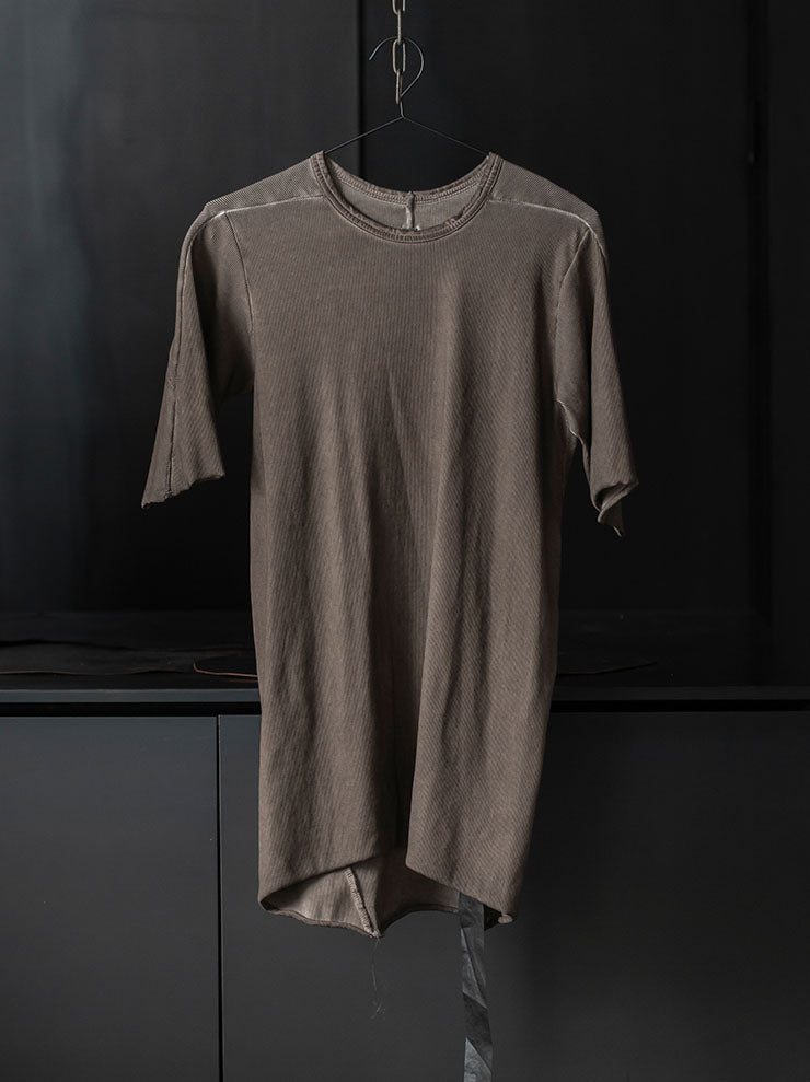 69 by ISAAC SELLAM<br> MENS short sleeve T-shirt / TAUPE