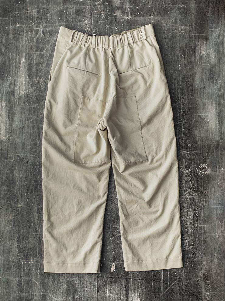ATELIER SUPPAN<br> MENS beige corduroy large trousers