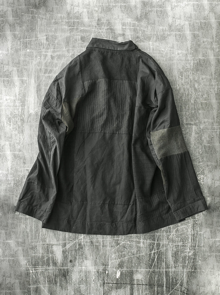 ATELIER SUPPAN<br> MENS patchwork shirt jacket