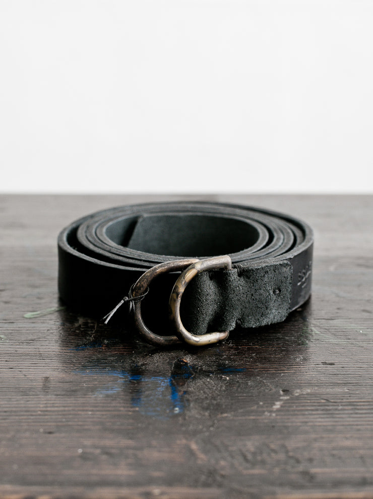 ESDE<br> Leather belt DD / BLACK
