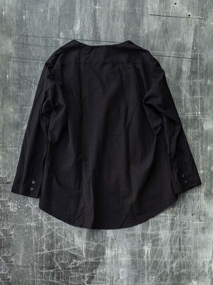 ATELIER SUPPAN<br> WOMENS light shirt jacket / BLACK