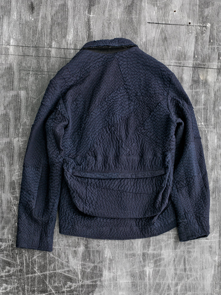 By Walid<br />メンズファイサルジャケット ALMOST BLACK / repatch jersey cotton