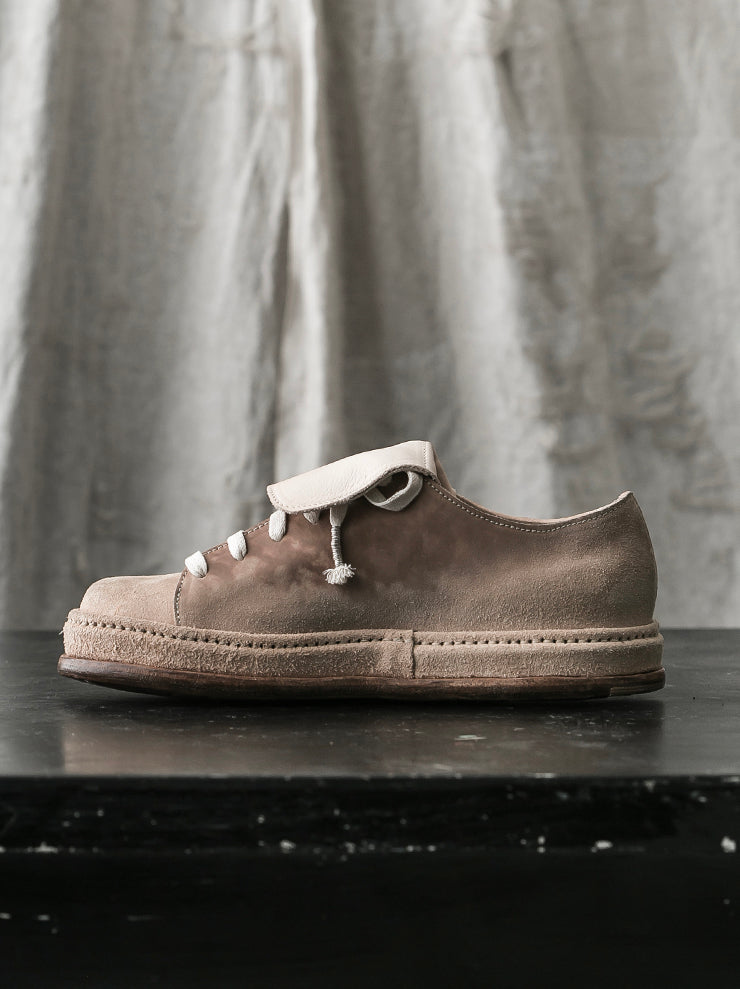 SEYE<br> MENS Low overtan leather shoes / NATURAL