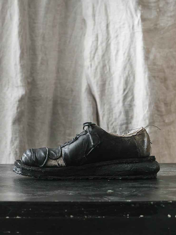 MATTHIAS WINKLER<br> MENS Antique Leather Shoes / GLOVES BLACK