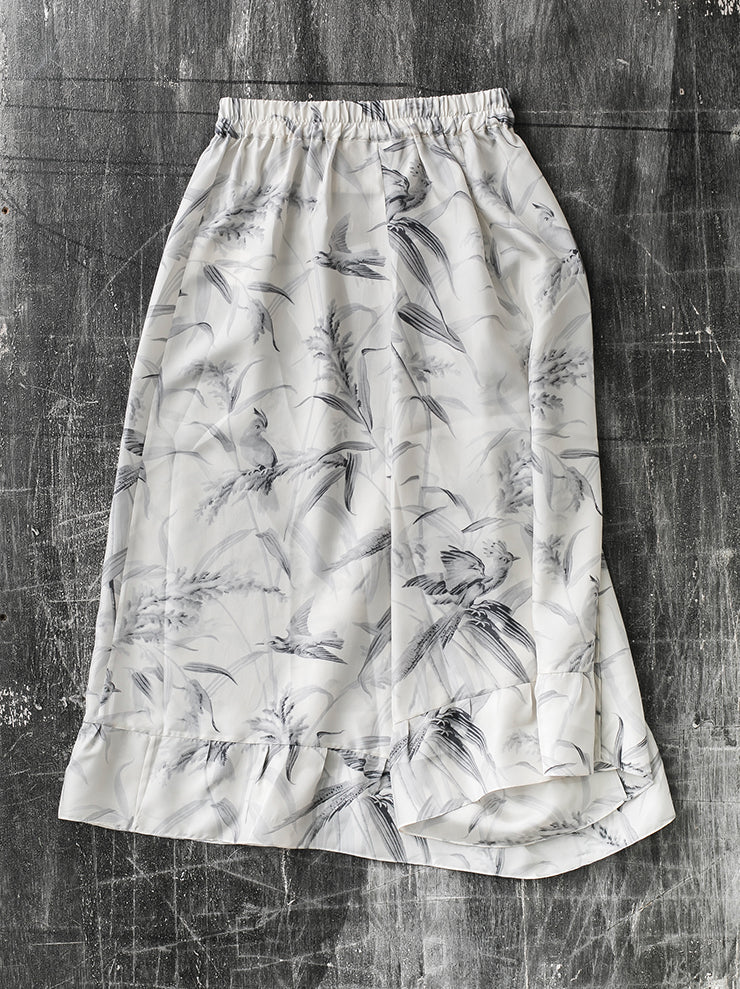 By Walid<br> Women's Prairie Skirt Pants PAPAGAYO GRAY