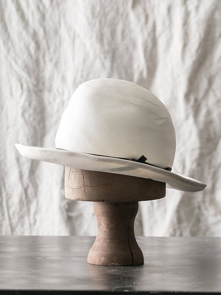 HORISAKI<br> SHEHK006 Japanese paper straw hat WHITE