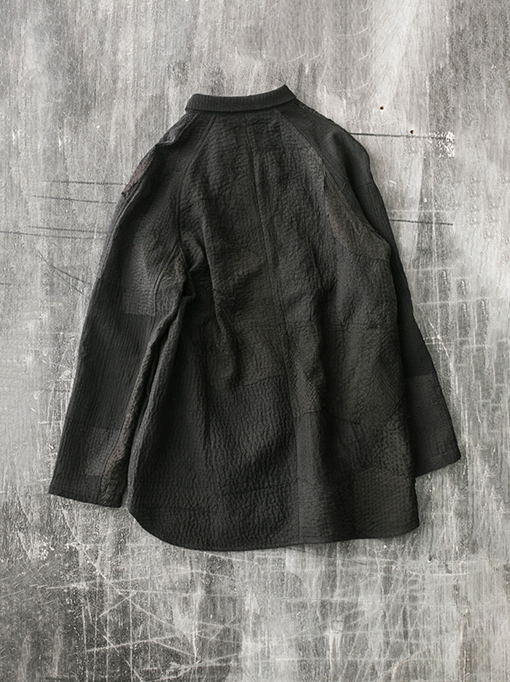 By Walid<br> Men's Mile Shirt Jacket BLACK / SIZE M