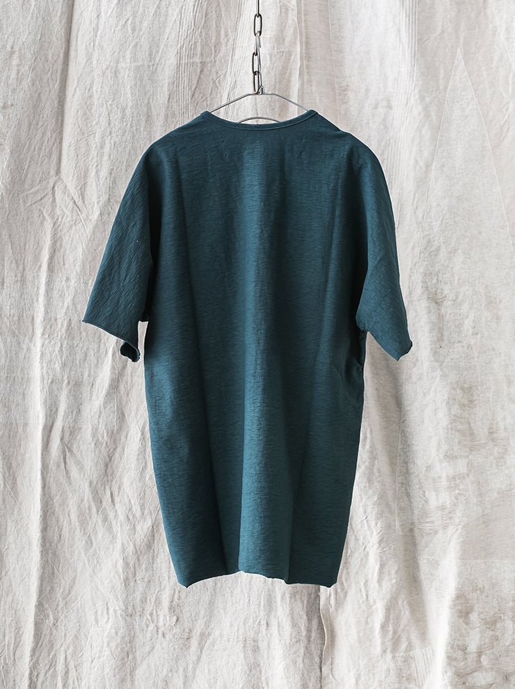 individual sentiments<br> UNISEX button T-shirt INDIGO&amp;MUSTARD(248 limited color)