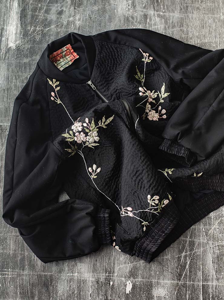 By Walid<br> UNISEX Otto bomber jacket / FLORAL