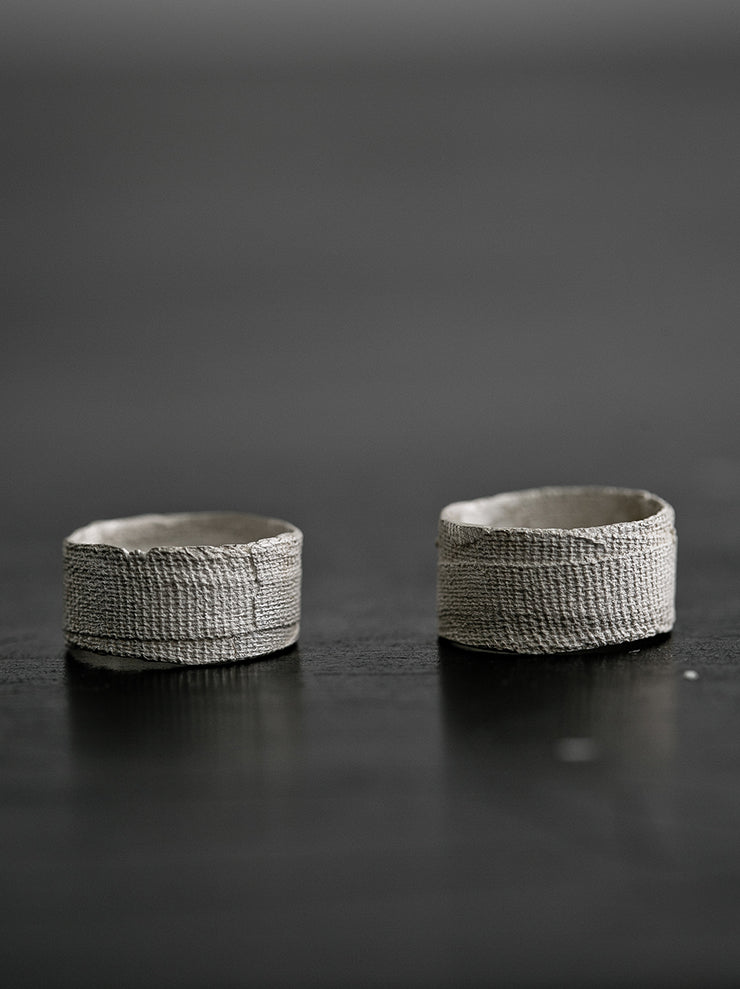 UMA WANG × DETAJ<br>PAIR BANDAGE RING / WHITE