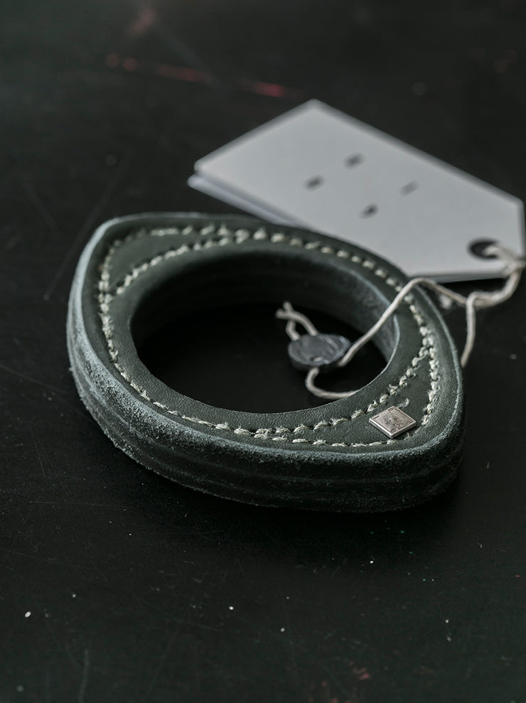 GUIDI<br> Leather bracelet S11 MILITARY GREEN CV31T / CUOIO FULL GRAIN
