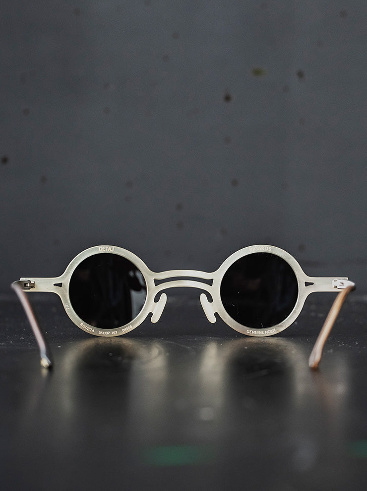 RIGARDS × DETAJ<br> GENUINE HORN &amp; BETA TITANIUM frame sunglasses / AMBER / RG0824
