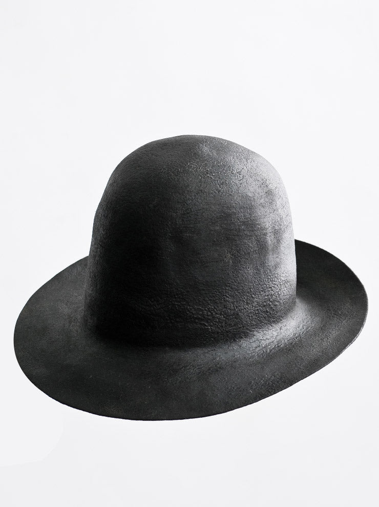 HORISAKI<br> Hard-burned sombrero hat GRAY
