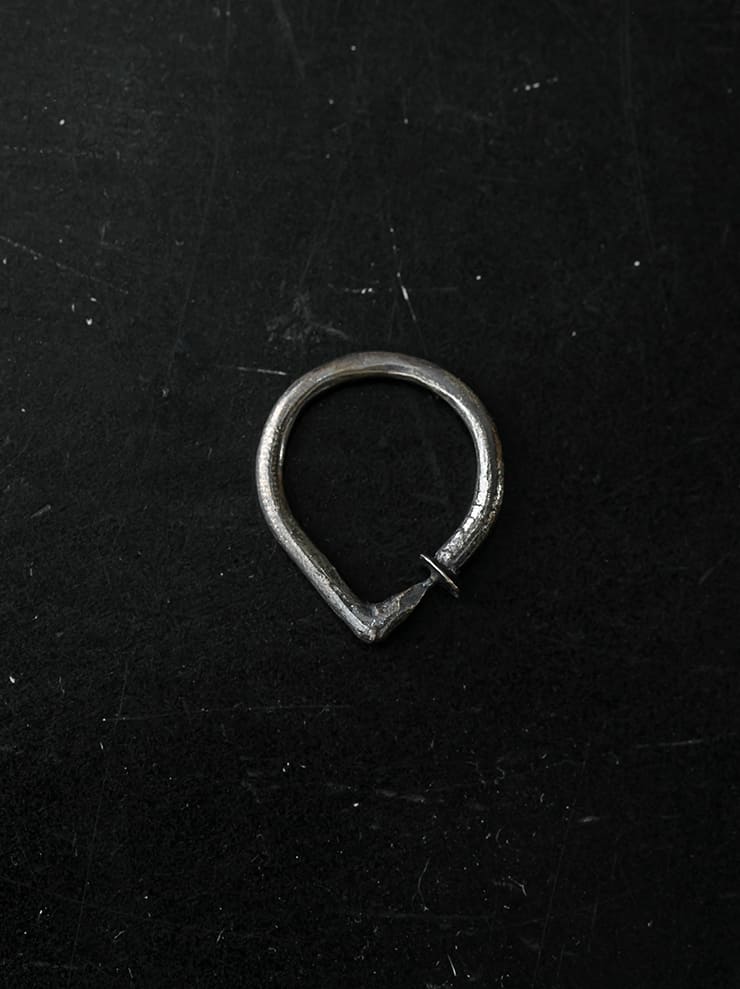 GUIDI<br> Silver spiral ring G-SPR2