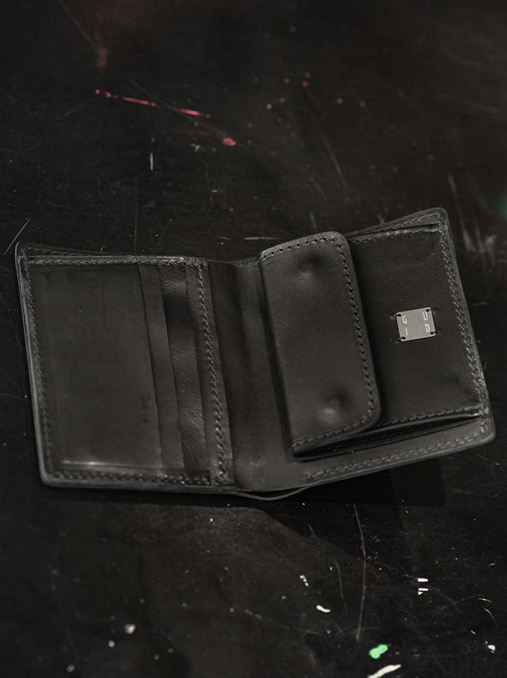 GUIDI<br> Zip wallet PT3 BLKT / PRESSED KANGAROO