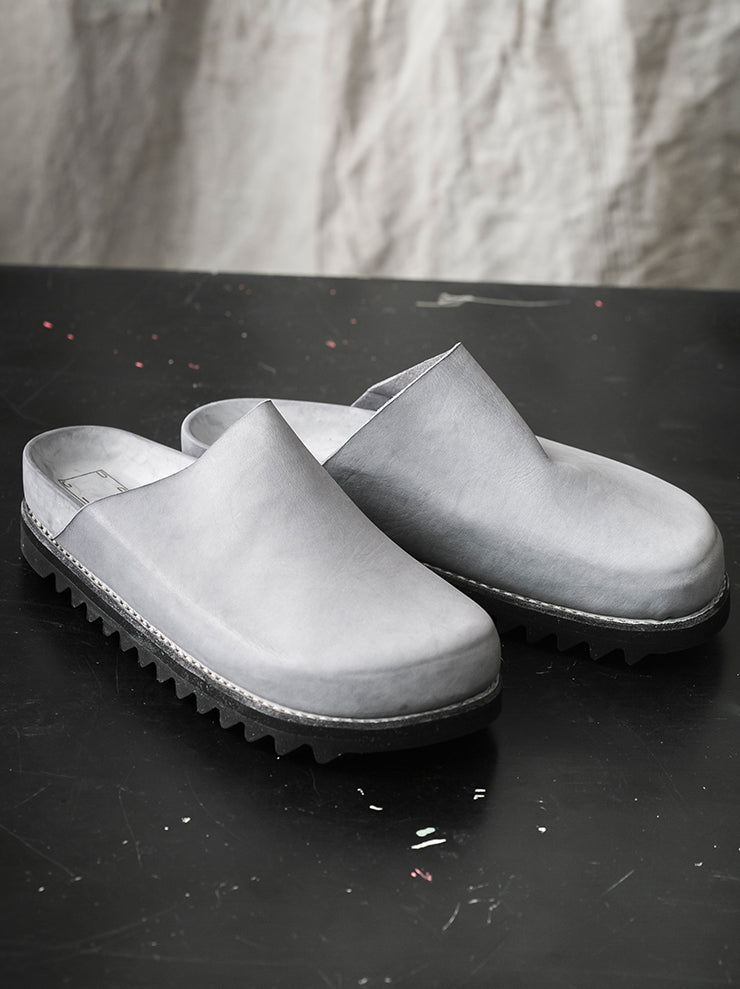 GUIDI<br> MENS leather sandals BRK05 GRAY CO49T / CALF FULL GRAIN