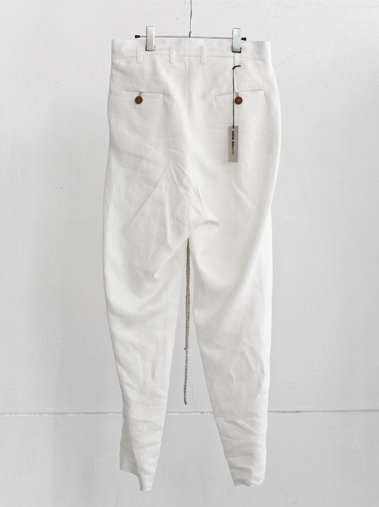 DANIEL ANDRESEN<br> Oversized trousers WHITE