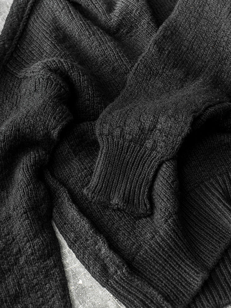 DANIEL ANDRESEN<br> Chunky turtle knit BLACK