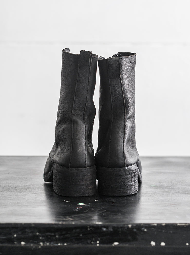 NUTSA MODEBADZE<br> Women's lace-up boots BLACK