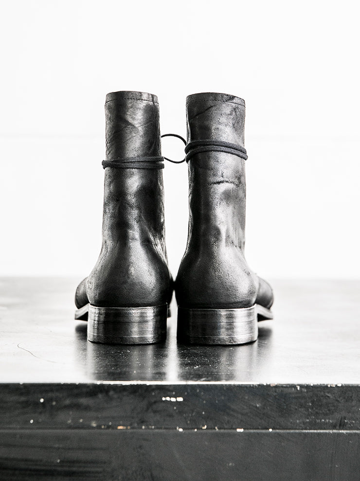 DIMISSIANOS&amp;MILLER<br> Women's open stitch 2 piece boots BLACK