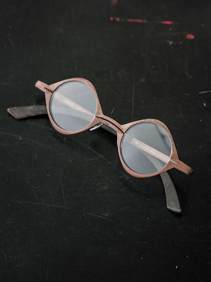 RIGARDS×DETAJ<br> Copper x solid wood sunglasses RUST PATINA / RG0825DT