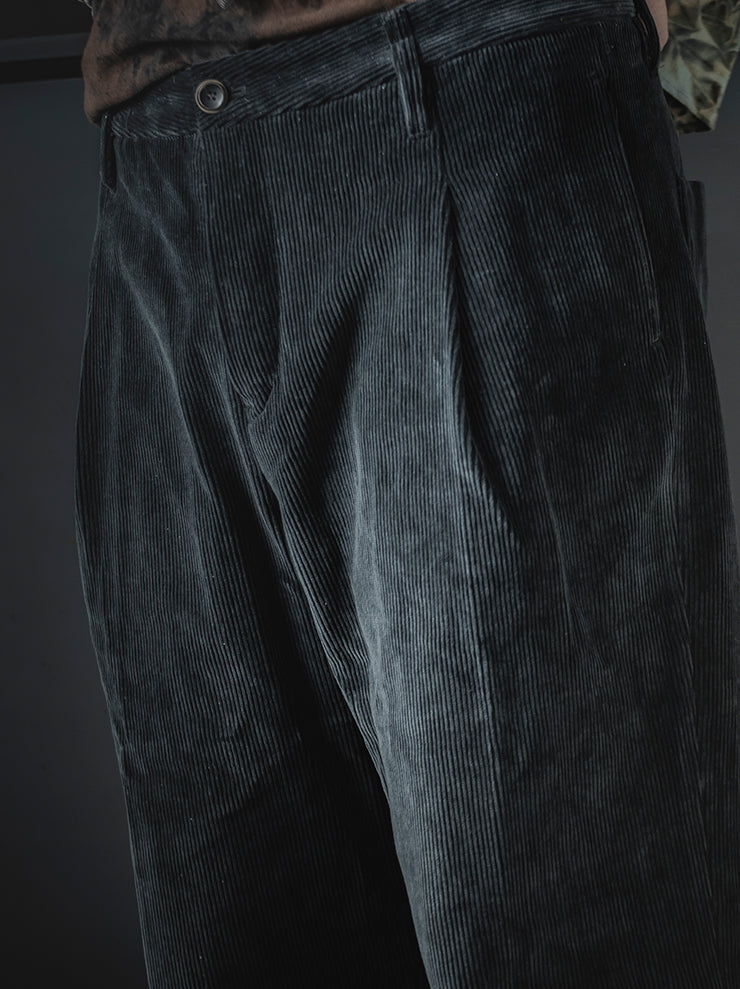 individual sentiments<br> UNISEX straight wide pants / NAVY BLACK