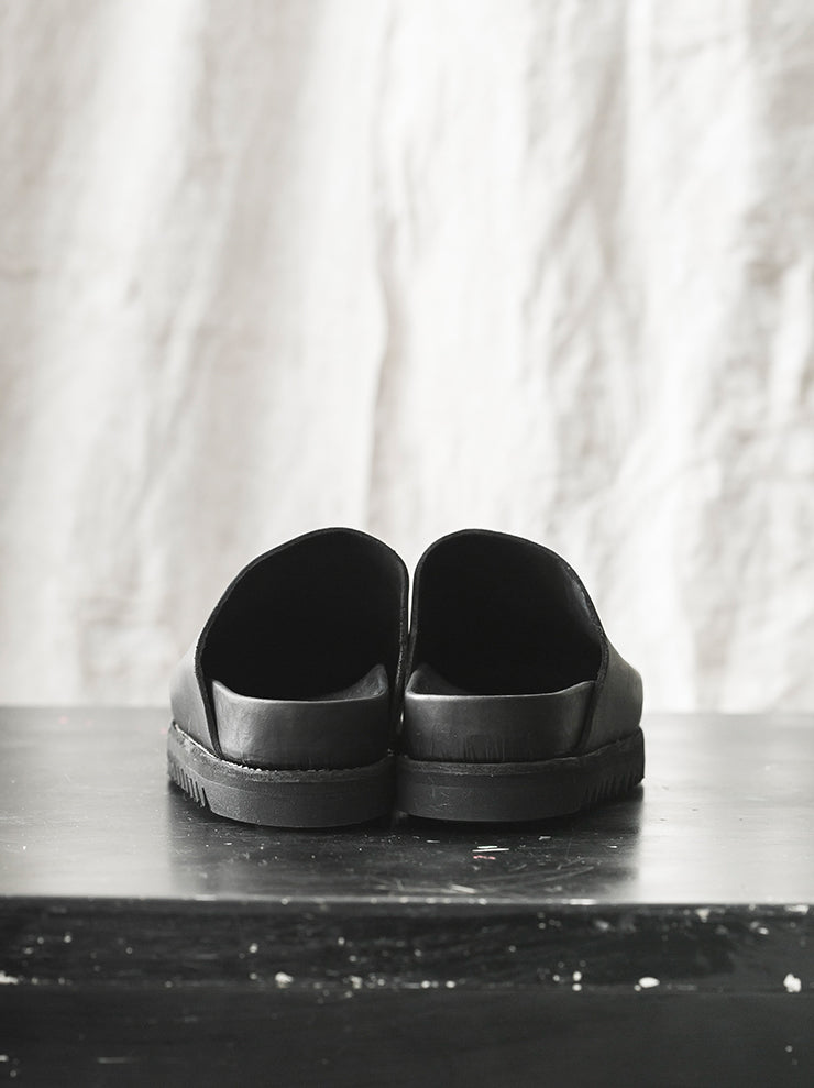 GUIDI<br> MENS leather sandals BRK05 MATTE BLACK / CALF FULL GRAIN